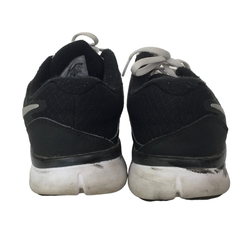Nike Women Athletic Running Shoes Size 8.5 Black Gray Logo Very Flex Experience - Picture 3 of 6